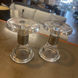MCM Dansk Pillar or Votive Candle Holder Set of 2