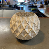White Glass Votive Holder