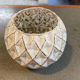 White Glass Votive Holder