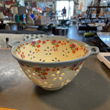 Natural Life Ceramic Floral Berry Strainer