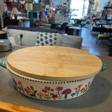 Natural Life Ceramic Floral Take N Bake Dish