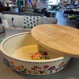 Natural Life Ceramic Floral Take N Bake Dish