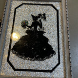 Vintage Reverse Silhouette Painting