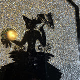 Vintage Reverse Silhouette Painting