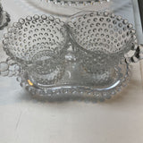 Vintage Candlewick Cream&Sugar on Tray