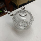 Vintage Candlewick Covered Dish w/Spoon