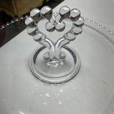 Vintage Candlewick Heart Handle Serving Plate