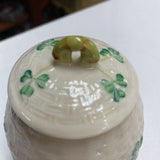 Vintage Belleck Shamrock Pot/Jar