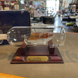 "La Nina" Ship In a Bottle Mayflower Glass