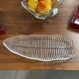 Large Leaf Glass Tray