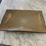 Z Gallerie Ceramic Bamboo Design Platter