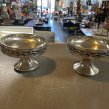 Vintage Brodene Mylius Pewter Candle Holders-Set f 2