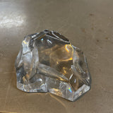 Vintage St Lambert Crystal Iceberg Paperweight