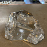 Vintage St Lambert Crystal Iceberg Paperweight