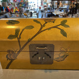 Vintage Wooden Chest w/Butterflies