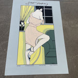 Patrick Nagel 1978 L.E. "Just Looking" Poster
