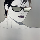 Patrick Nagel 1983 "Sunglasses" w/Foil Sunglasses Poster