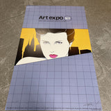 Signed Patrick Nagel "Art Expo" 1981 Poster