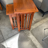 Oak Mission Nesting Side Table