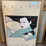 Original 1980 Vintage Exhibition Poster by Patrick Nagel "The Grunwald"