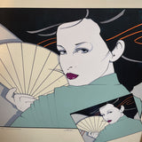 Original 1980 Vintage Exhibition Poster by Patrick Nagel "The Grunwald"
