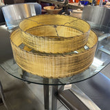 Vintage Mid Century 2-Tiered Fiberglass Lamp Shade