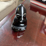 Hand-Carved Black Obsidian Figurine
