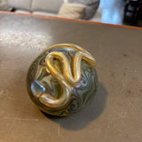 Orient Flume Glass Snake Paper Weight