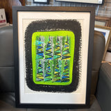 Green Graphic Abstract Art