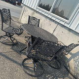 Round Table + 4 Rocker/Swivel Chairs