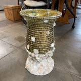 MOP & Seashell Large Decorative Candle Holder