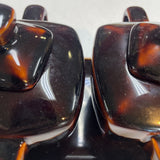 Two Small Teapots w/Plate