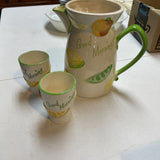 Vintage Napco Juice Set (Pitcher and 6 Cups)