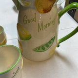 Vintage Napco Juice Set (Pitcher and 6 Cups)