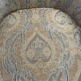 Barbara Barry Damask Upholstered Chair by Baker