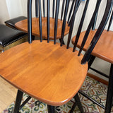 Two Tone Windsor-Style Swivel Counter Stool