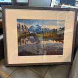 Mount Shuksan in Picture Lake signed by Peter James