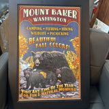 Mount Baker Washington - Beautiful Fall Colors - Framed Poster