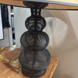 Black Wire Table Lamp