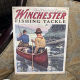 Winchester Fishing Tackle Metal Sign