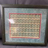 Abe Lincoln Framed Penny Stamp Art