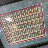 Abe Lincoln Framed Penny Stamp Art