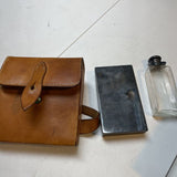 Vintage Equestrian "Lunch Kit" with Flask and Sandwich Case