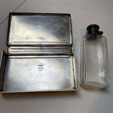 Vintage Equestrian "Lunch Kit" with Flask and Sandwich Case