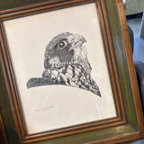 Eagle Head Sketch numbered & signed by Mary Grace Miluch