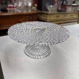 Small Glass Cobblestone Cake Stand