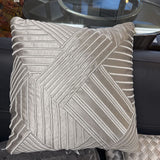 Silver Square Decorative Pillow