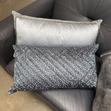 Assorted Lumbar Pillows - Silver &/or Blue