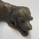 Bronze-Finish Playful Dog Statue