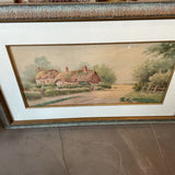 Large Framed Vintage English Countryside Art